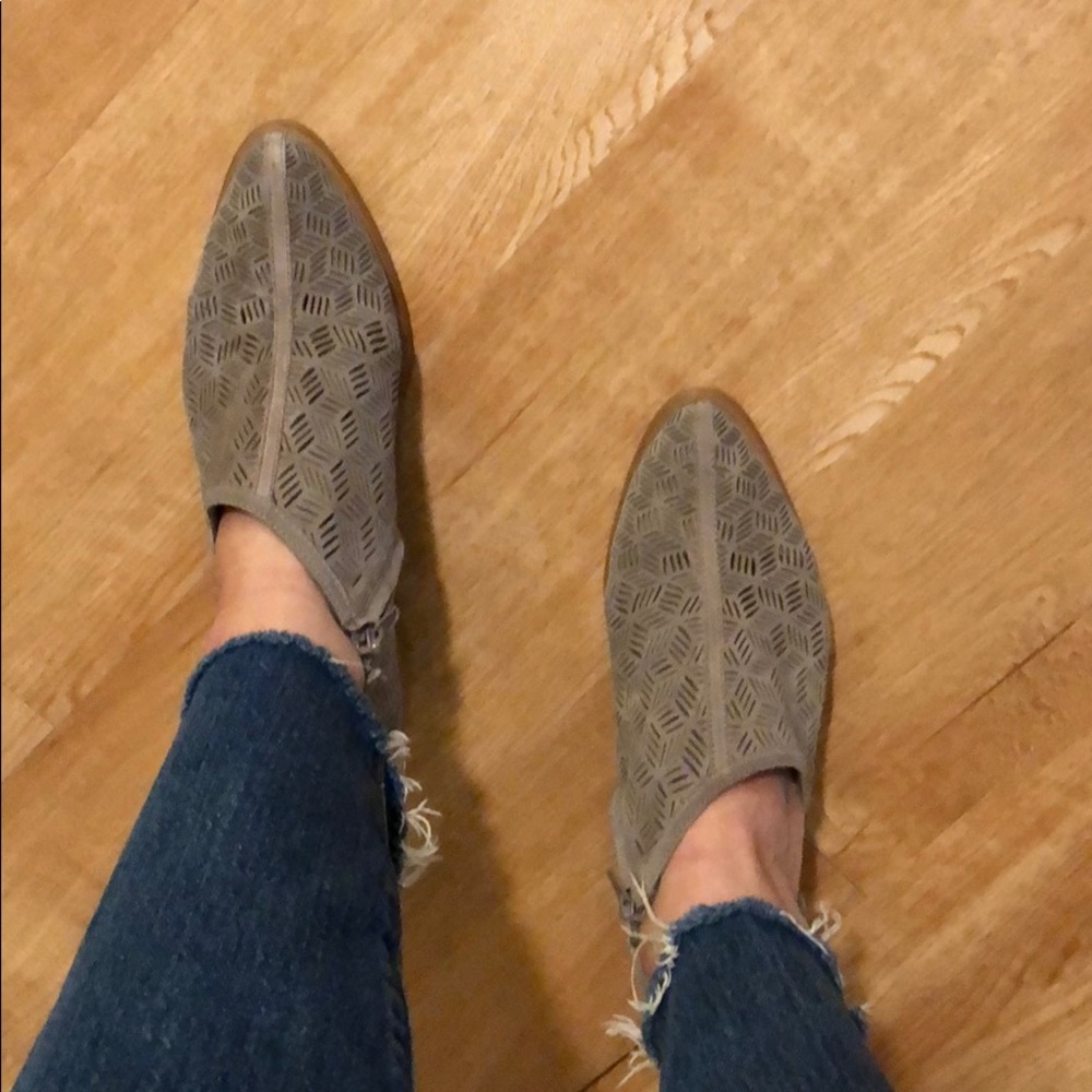 Grey Suede booties